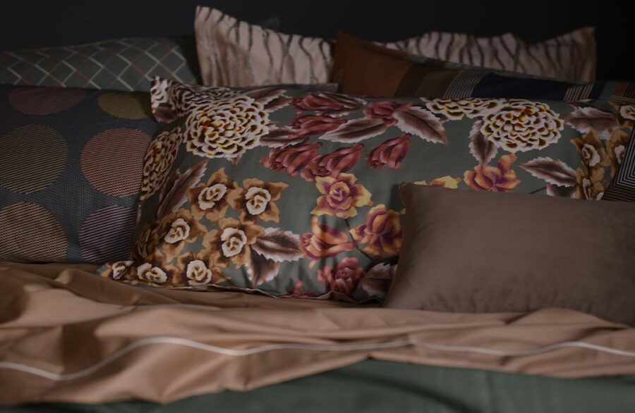 Trapunta in raso di cotone art. ORTENSIA verde - Reevèr