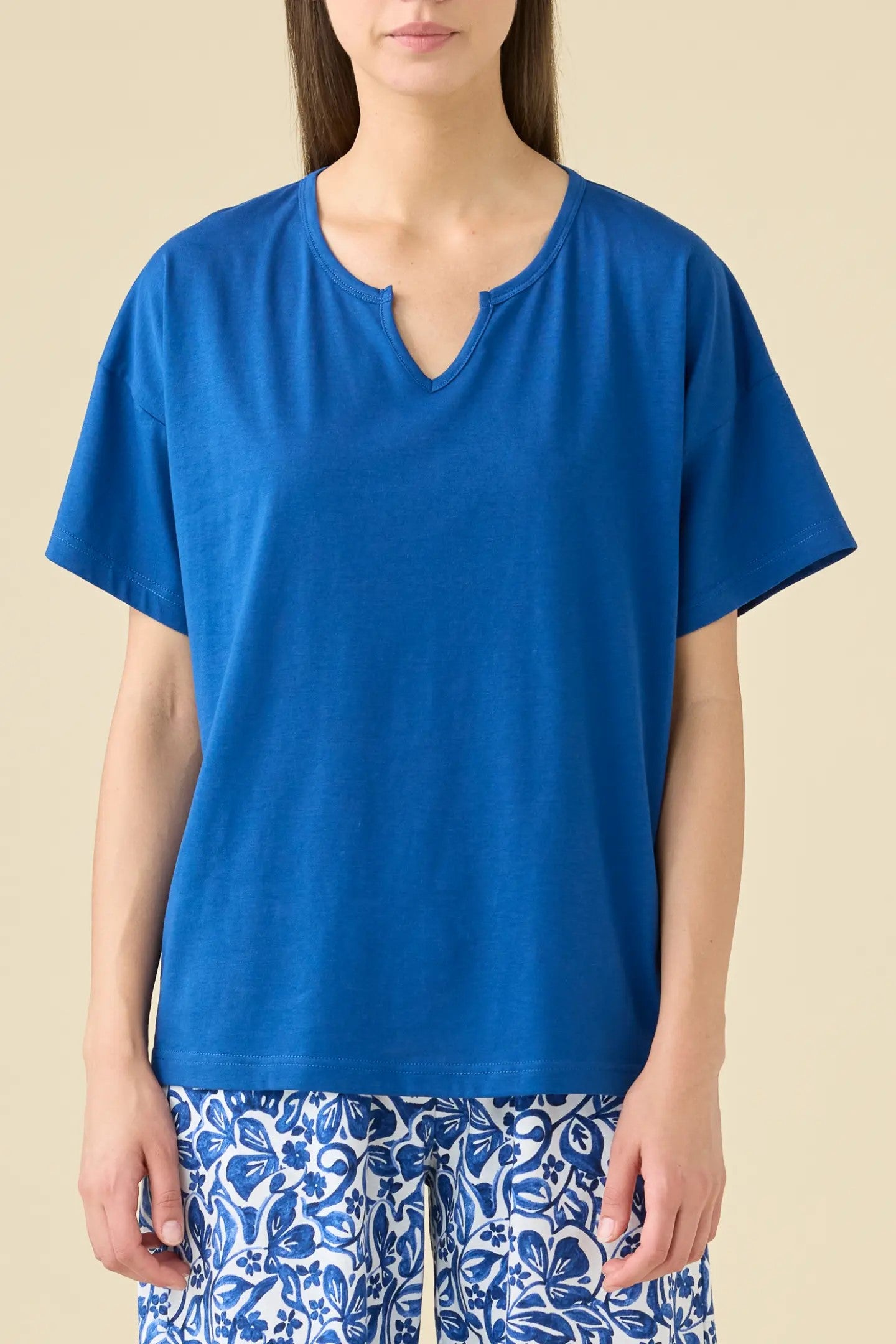 Pigiama donna corto azule art. FA9542 - Noidinotte