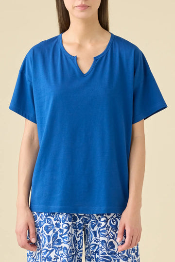 Pigiama donna corto azule art. FA9542 - Noidinotte
