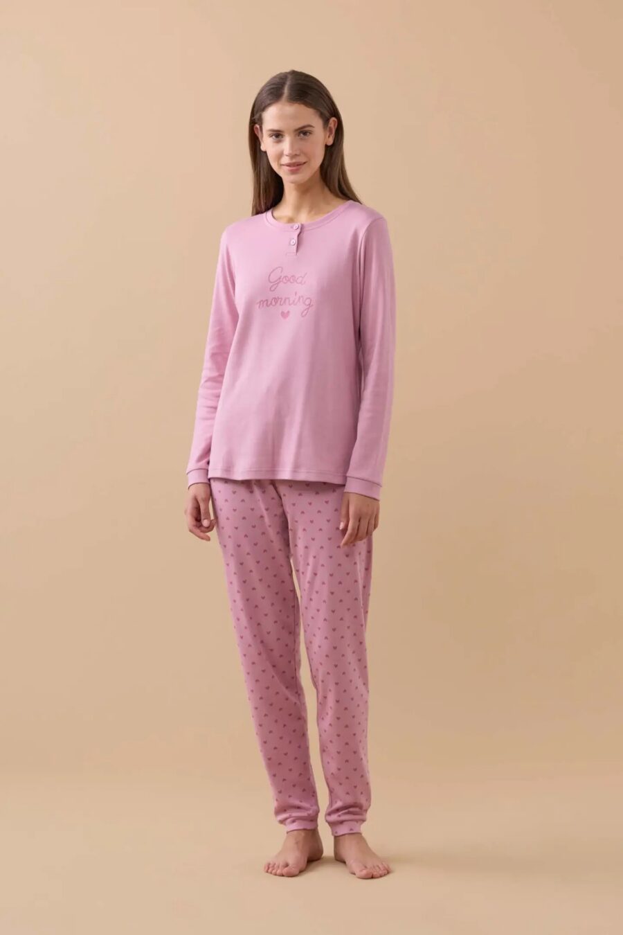 Pigiama donna caldo cotone morning art. FA9187 – Noidinotte