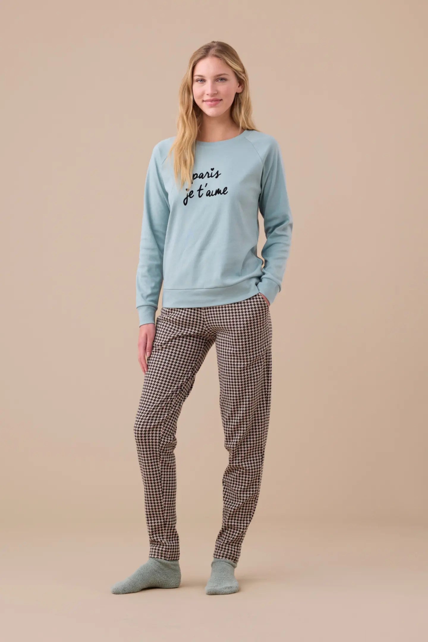 Pigiama donna caldo cotone Paris art. FA9245 – Noidinotte