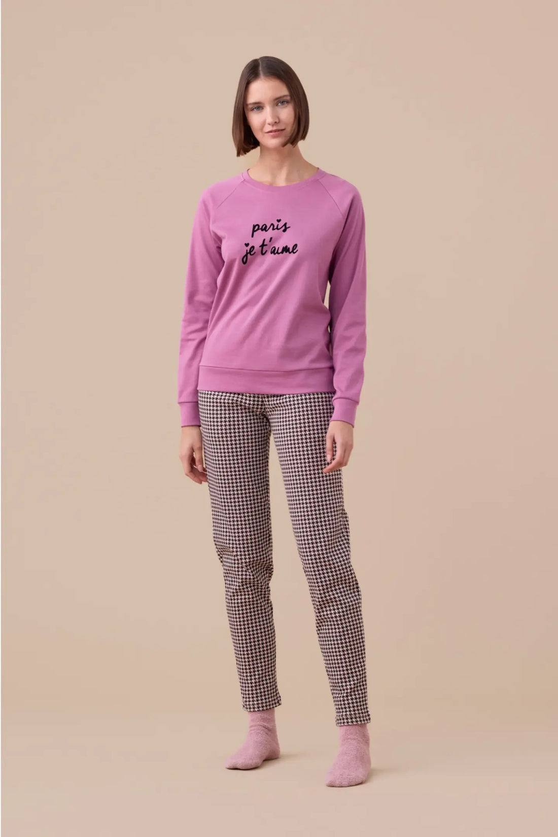 Pigiama donna caldo cotone Paris art. FA9245 – Noidinotte