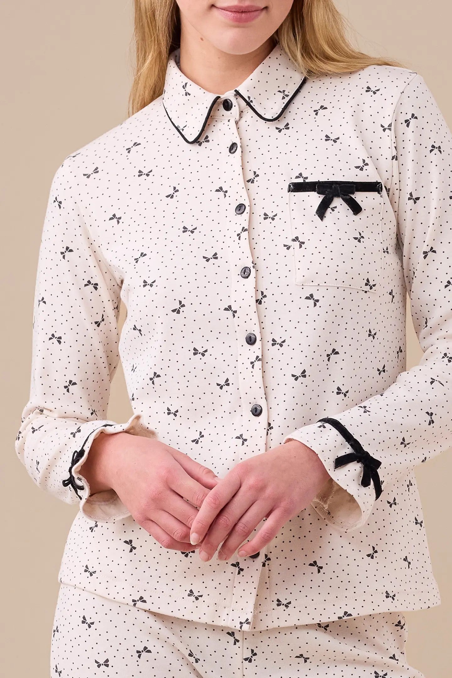 Pigiama donna caldo cotone romantic art. FA9285 – Noidinotte