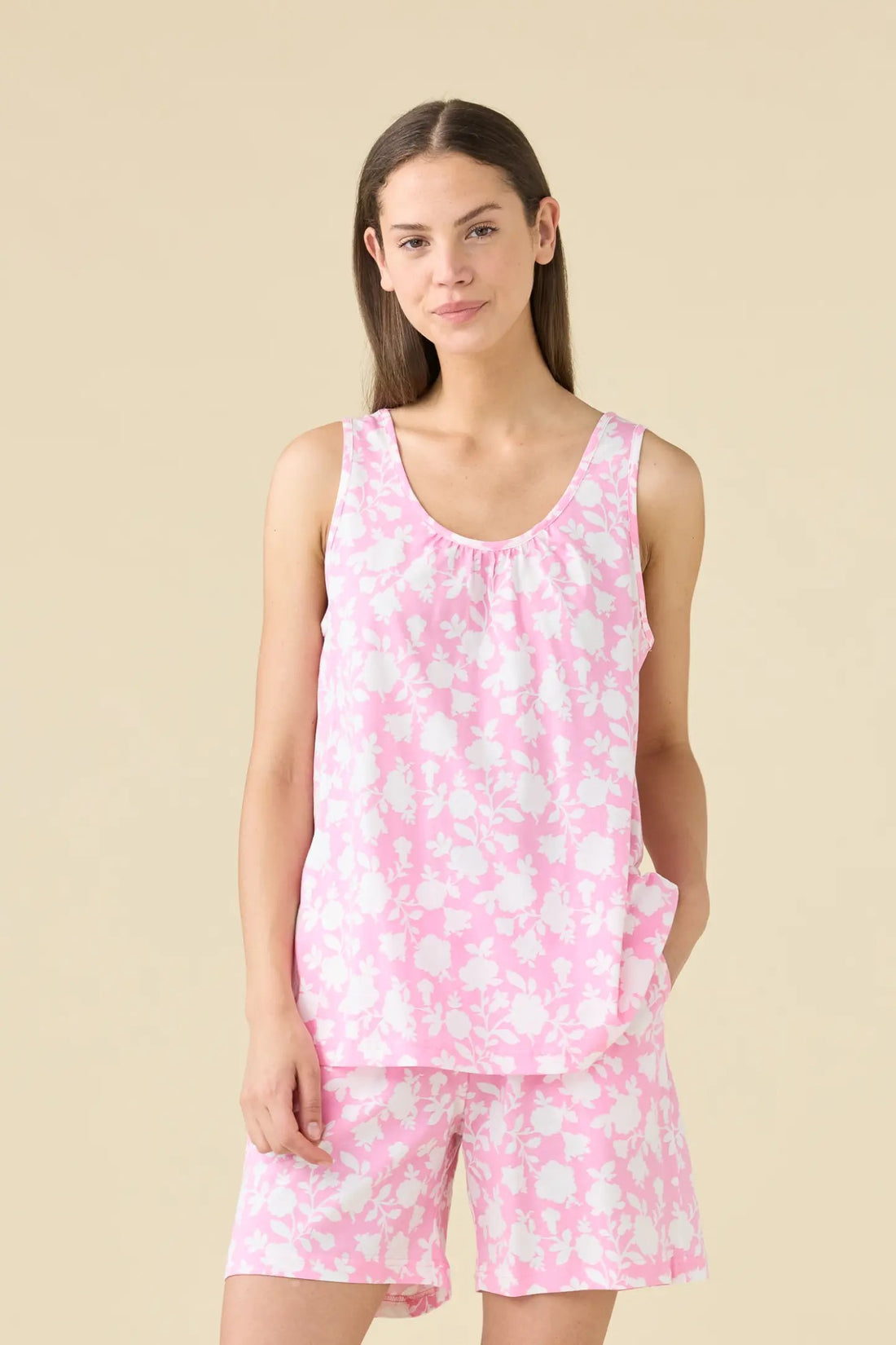 Pigiama donna corto taglie forti floret art. FA9605 - Noidinotte