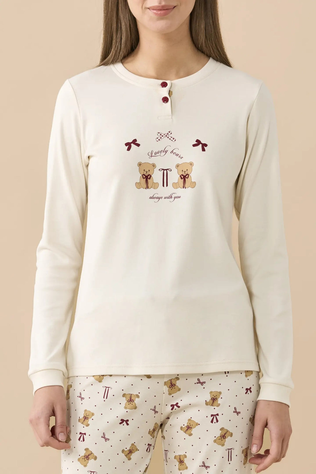 Pigiama donna Cute Ribbons art. FA9802 - Noidinotte