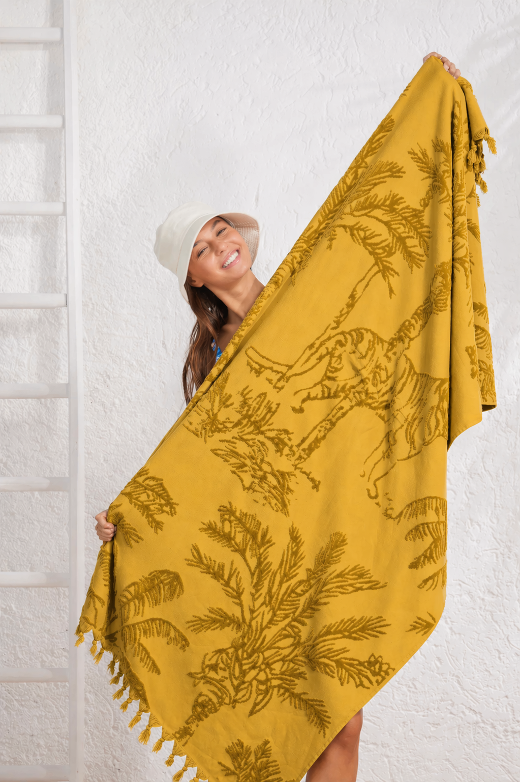 Telo mare in spugna giallo AE0443 - Noidinotte