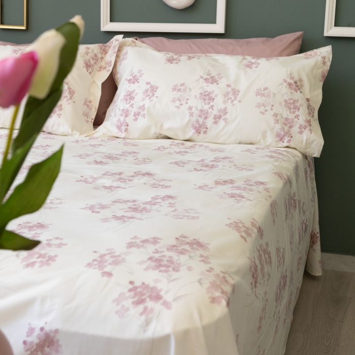 Completo lenzuola art. Amsterdam Pink - Maestri Cotonieri