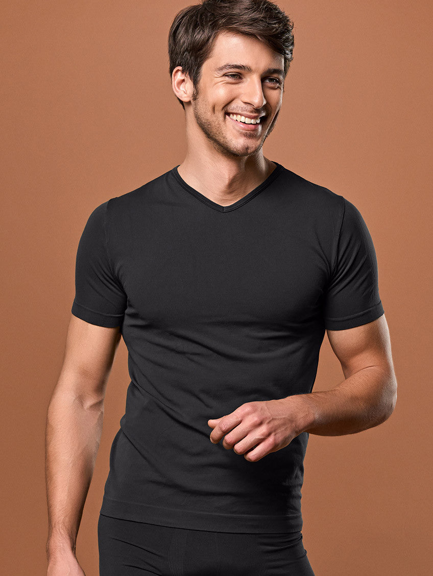 T-shirt uomo scollo a “V” in jersey cotone art. B2Y512 - Navigare