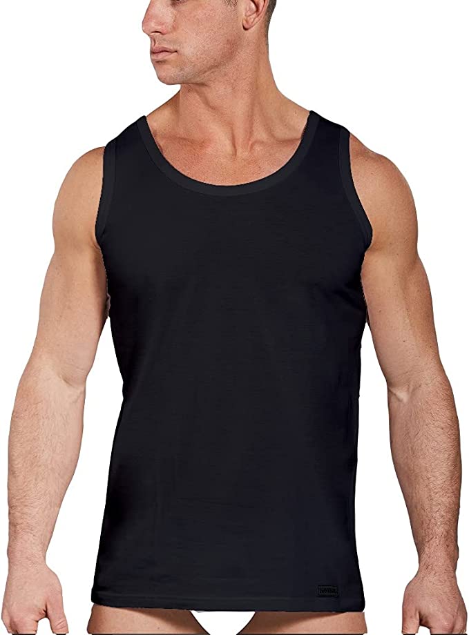 Canotta uomo a spalla in cotone bielastico art. B2Y572 - Navigare