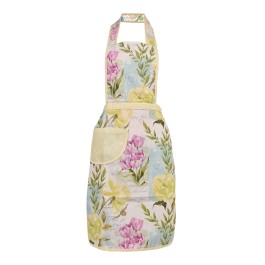 Grembiule con pattina art. Botanic giallo - Preziosa Home