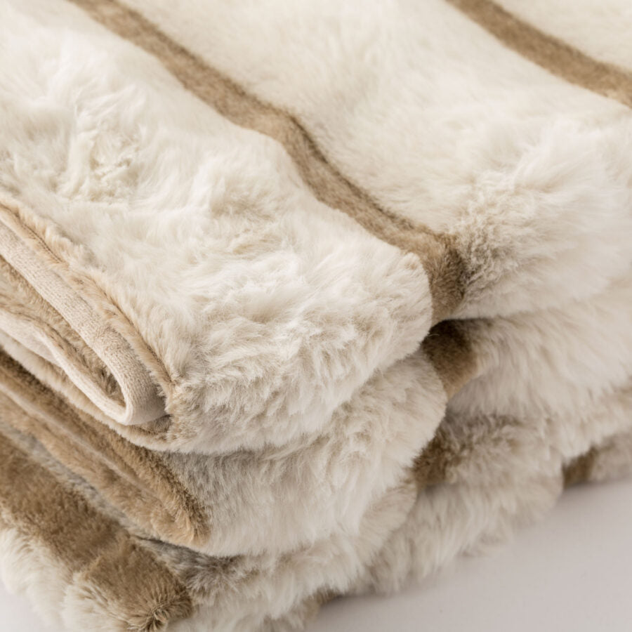 Plaid arredo in ecopelliccia art. Velura - Linea Oro