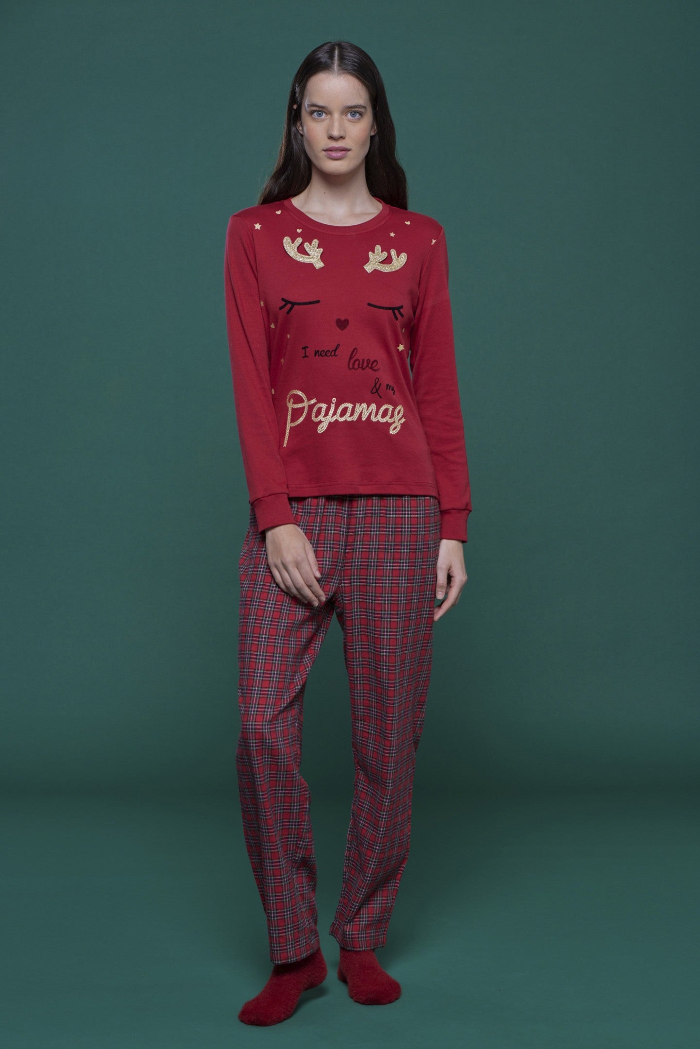 Pigiama donna Renna art. FA7939 - Noidinotte