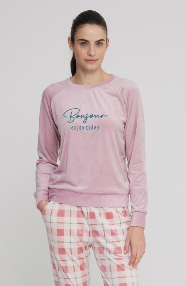 Completo donna ciniglia new berry art. FA8448 - Noidinotte