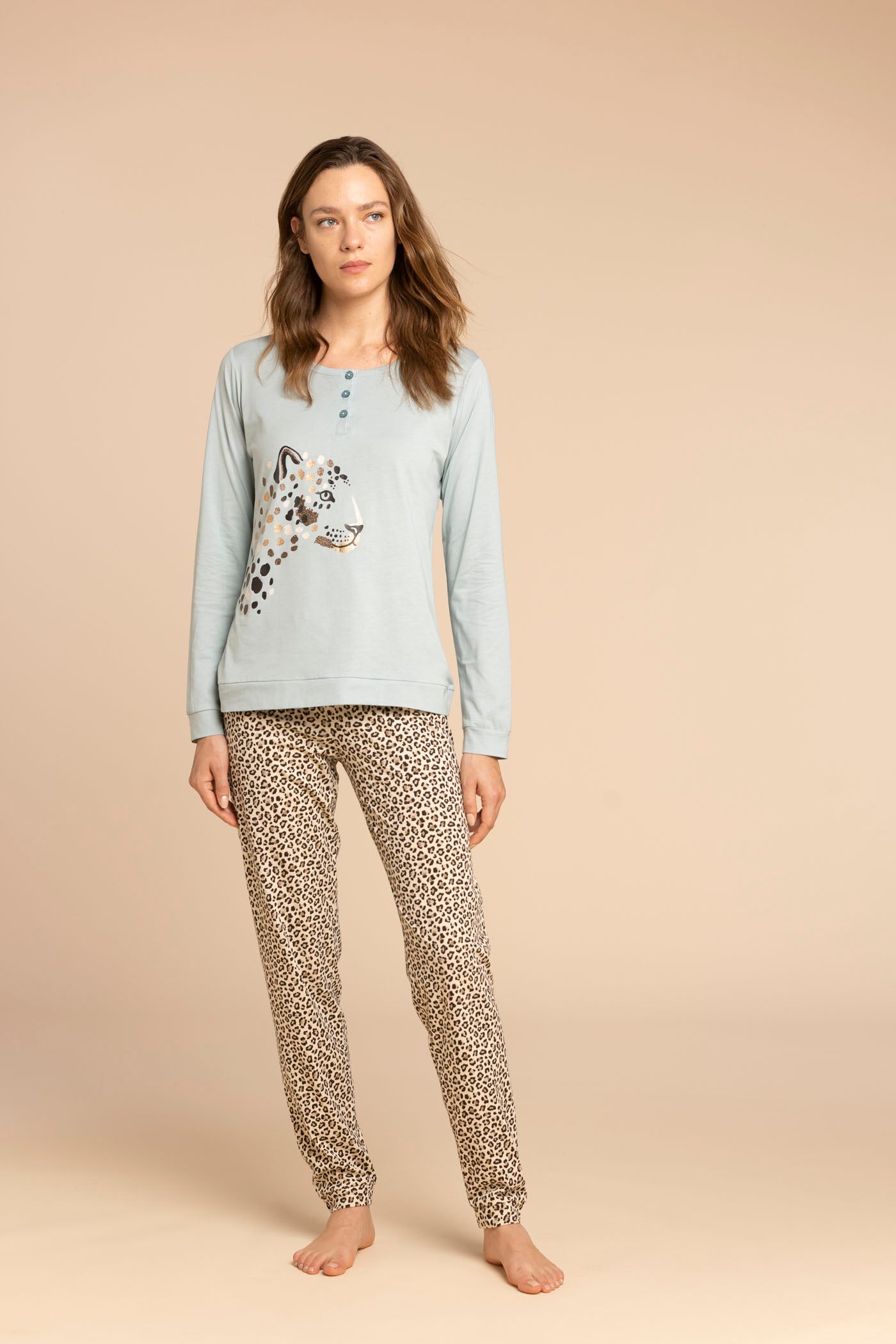 Pigiama donna lungo Maculato art. FA8541 - Noidinotte