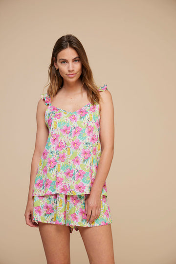 Pigiama donna corto in viscosa ibiscus art. FA8731 - Noidinotte