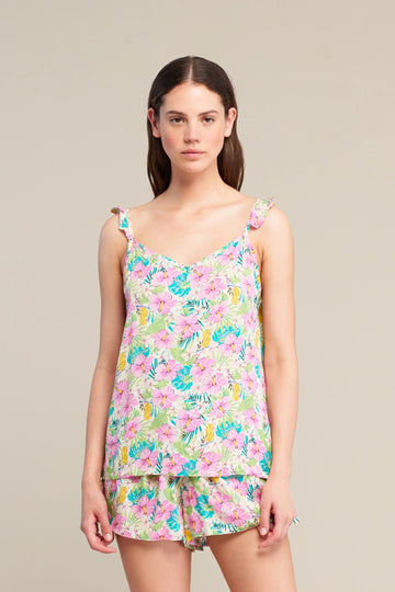 Pigiama donna corto in viscosa ibiscus art. FA8731 - Noidinotte