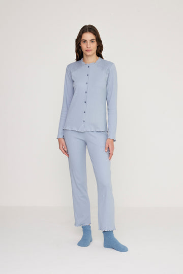Pigiama donna lily in costina di viscosa art. FA8841 - Noidinotte