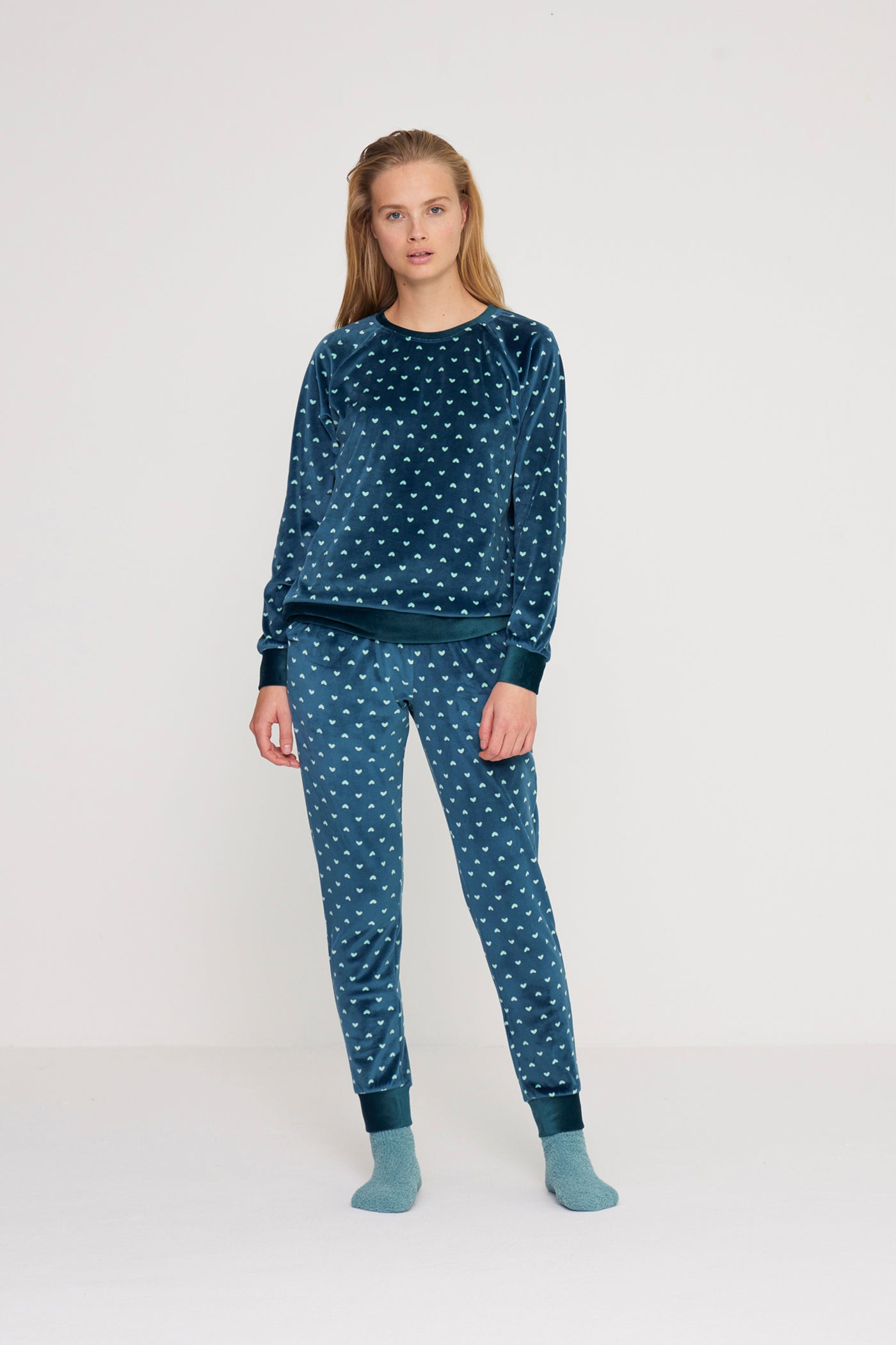 Pigiama donna ciniglia petit coeur art. FA8857 - Noidinotte