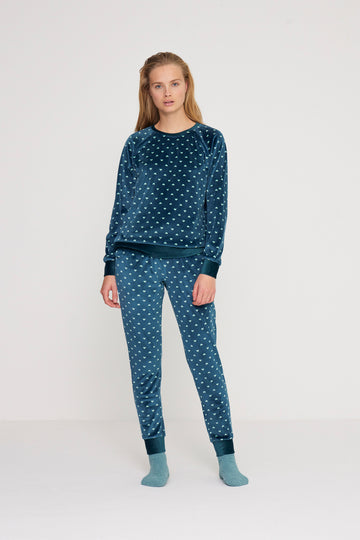 Pigiama donna ciniglia petit coeur art. FA8857 - Noidinotte