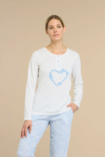 Pigiama donna lungo Violet art. FA9013 - Noidinotte