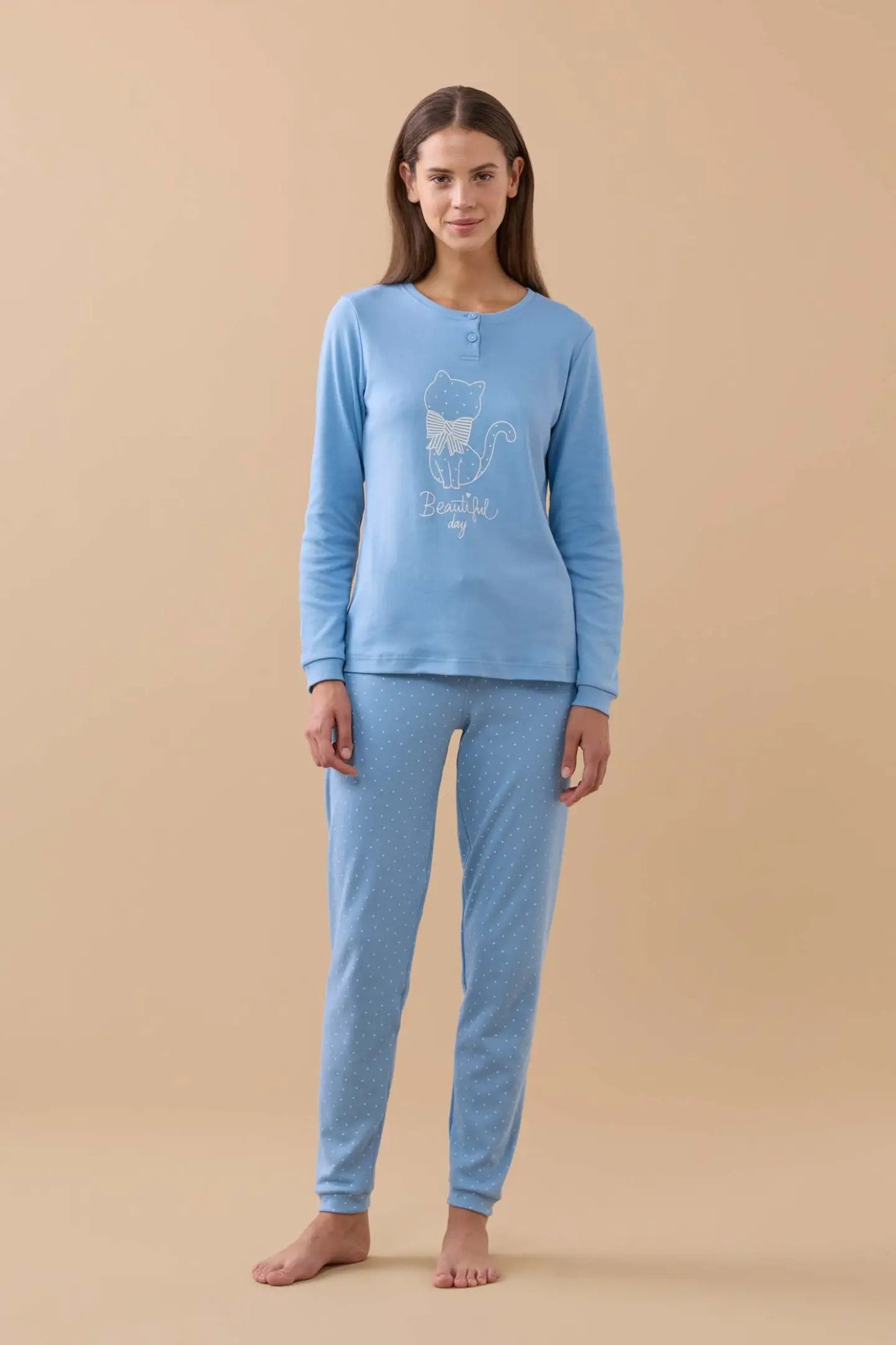 Pigiama donna pois art. FA9185 - Noidinotte