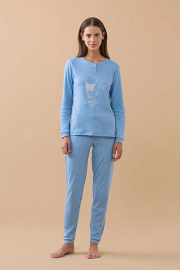 Pigiama donna pois art. FA9185 - Noidinotte