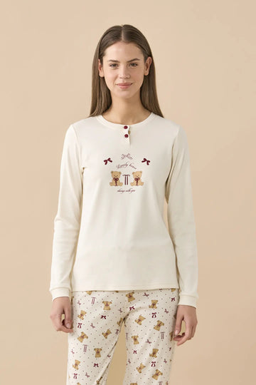 Pigiama donna Cute Ribbons art. FA9802 - Noidinotte