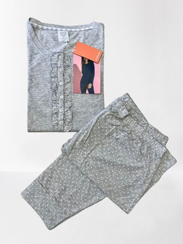 Pigiama donna lungo Taglie Forti art. FA7093 - Noidinotte