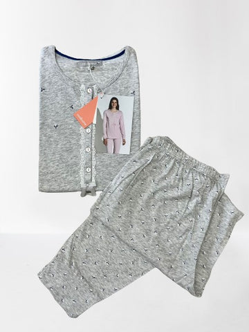 Pigiama donna lungo Taglie Forti art. FA7094 - Noidinotte