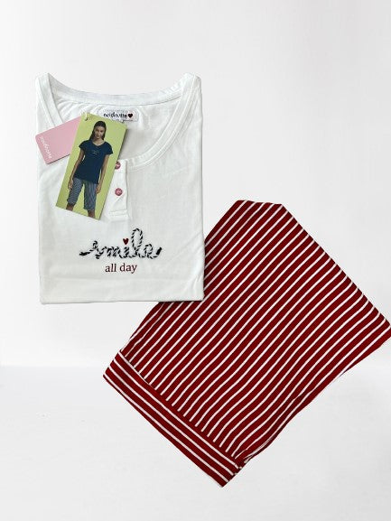 Pigiama donna corto art. FA7796 - Noidinotte