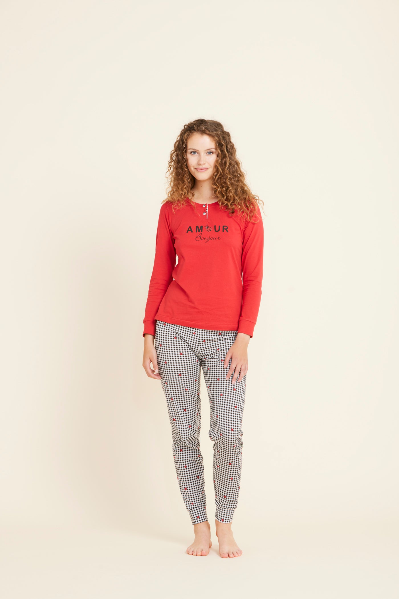Pigiama donna lungo Amour Bonjour art. FA8094 - Noidinotte