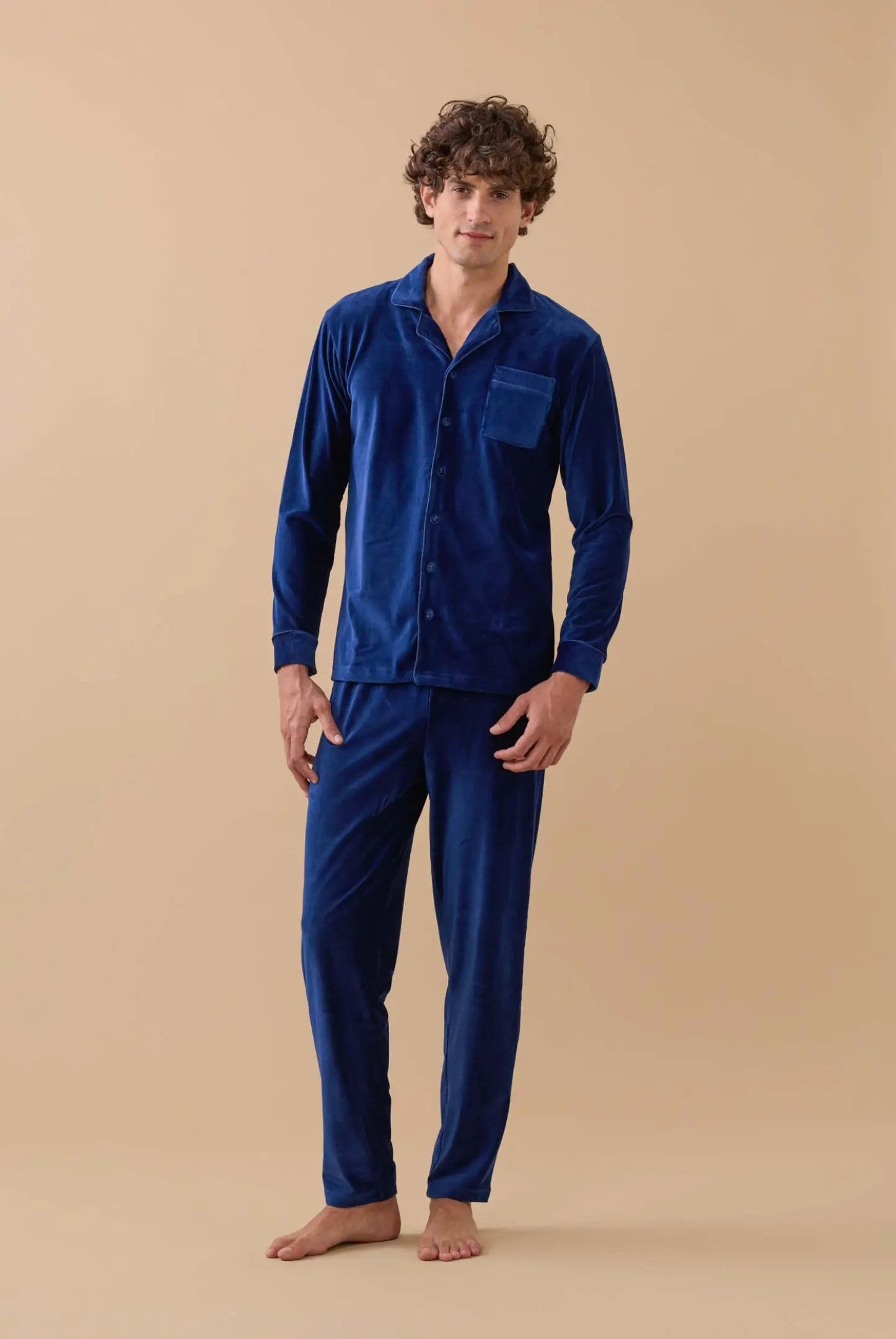 Pigiama uomo lungo ciniglia art. FC2769 - Noidinotte