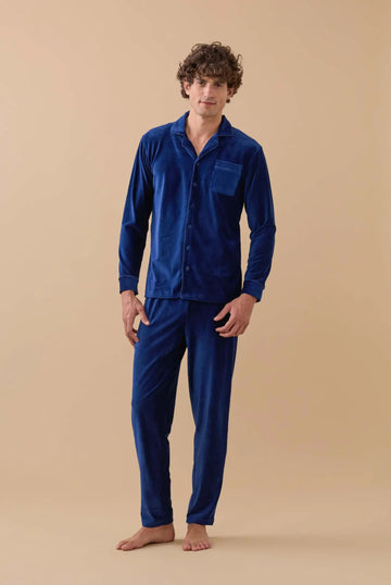 Pigiama uomo lungo ciniglia art. FC2769 - Noidinotte