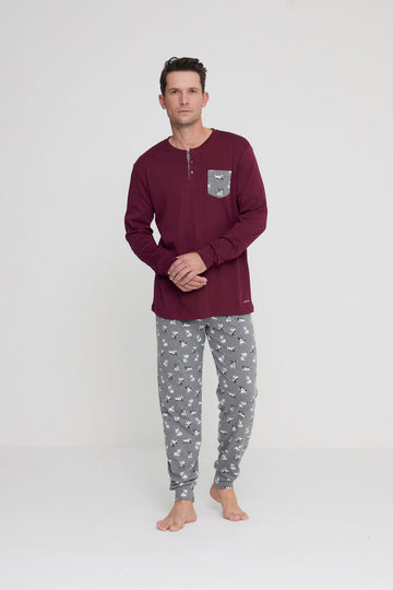 Pigiama uomo lungo dog art. FC2924 - Noidinotte