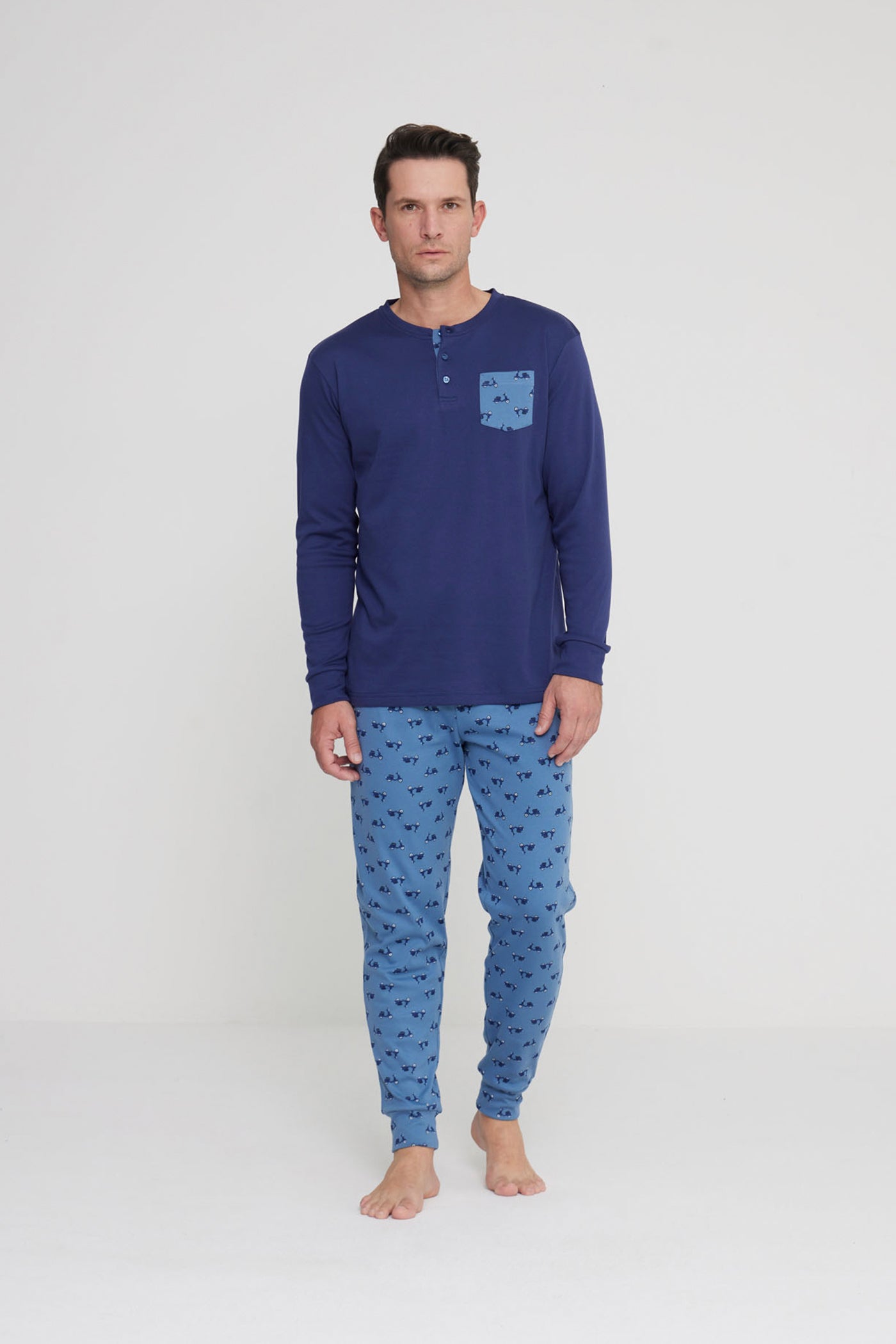 Pigiama uomo lungo vespa art. FC2924 - Noidinotte