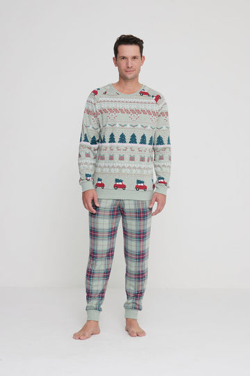 Pigiama uomo lungo family XMAS art. FC2934 - Noidinotte