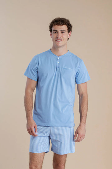 Pigiama uomo corto navy art. FC3069 - Noidinotte