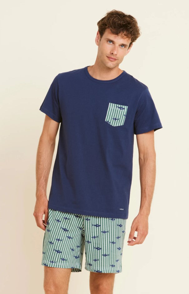 Pigiama uomo corto shark art. FC2663 - Noidinotte