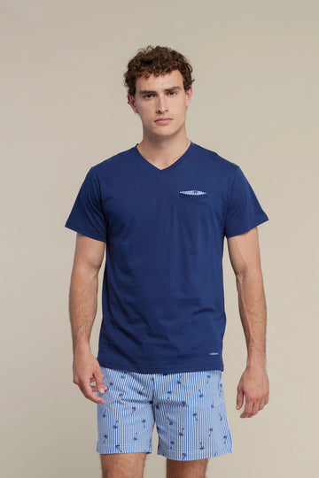 Pigiama uomo corto palm art. FC2862 - Noidinotte