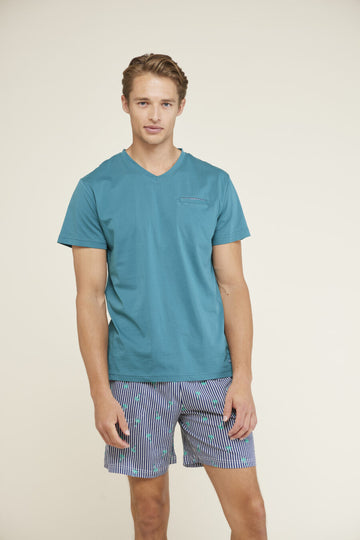 Pigiama uomo corto palm art. FC2862 - Noidinotte