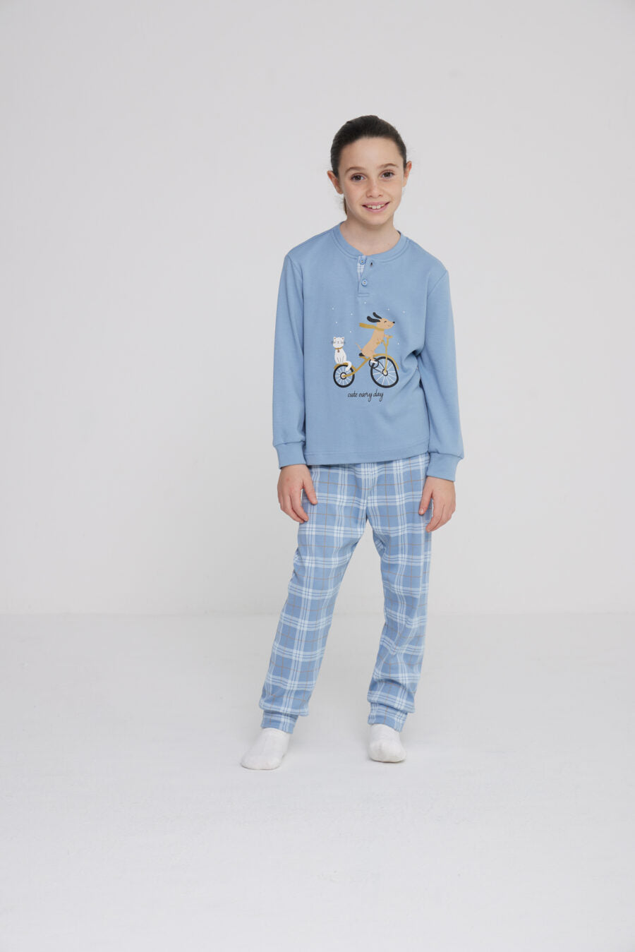 Pigiama bambina/o lungo family yuppie art. FE2422 - Noidinotte