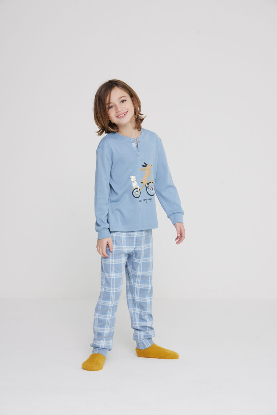 Pigiama bambina/o lungo family yuppie art. FE2422 - Noidinotte