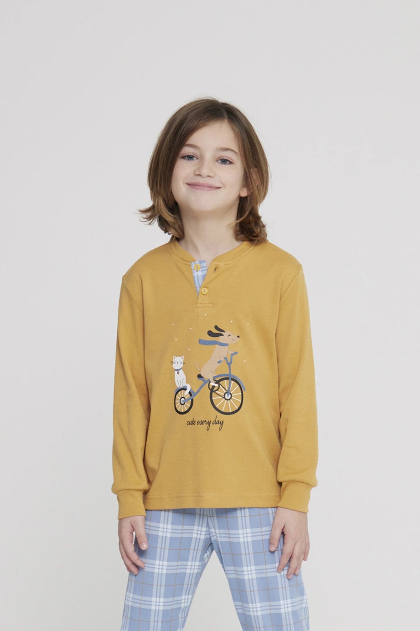 Pigiama bambina/o lungo family yuppie art. FE2422 - Noidinotte