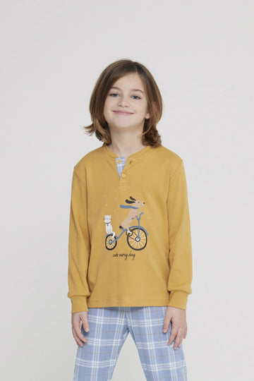 Pigiama bambina/o lungo family yuppie art. FE2422 - Noidinotte