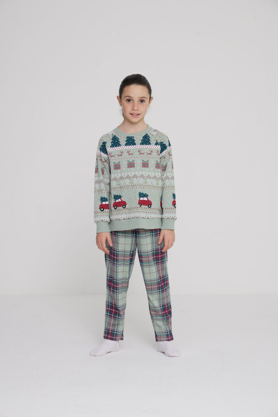 Pigiama bambina/o lungo family XMAS art. FE2437 - Noidinotte