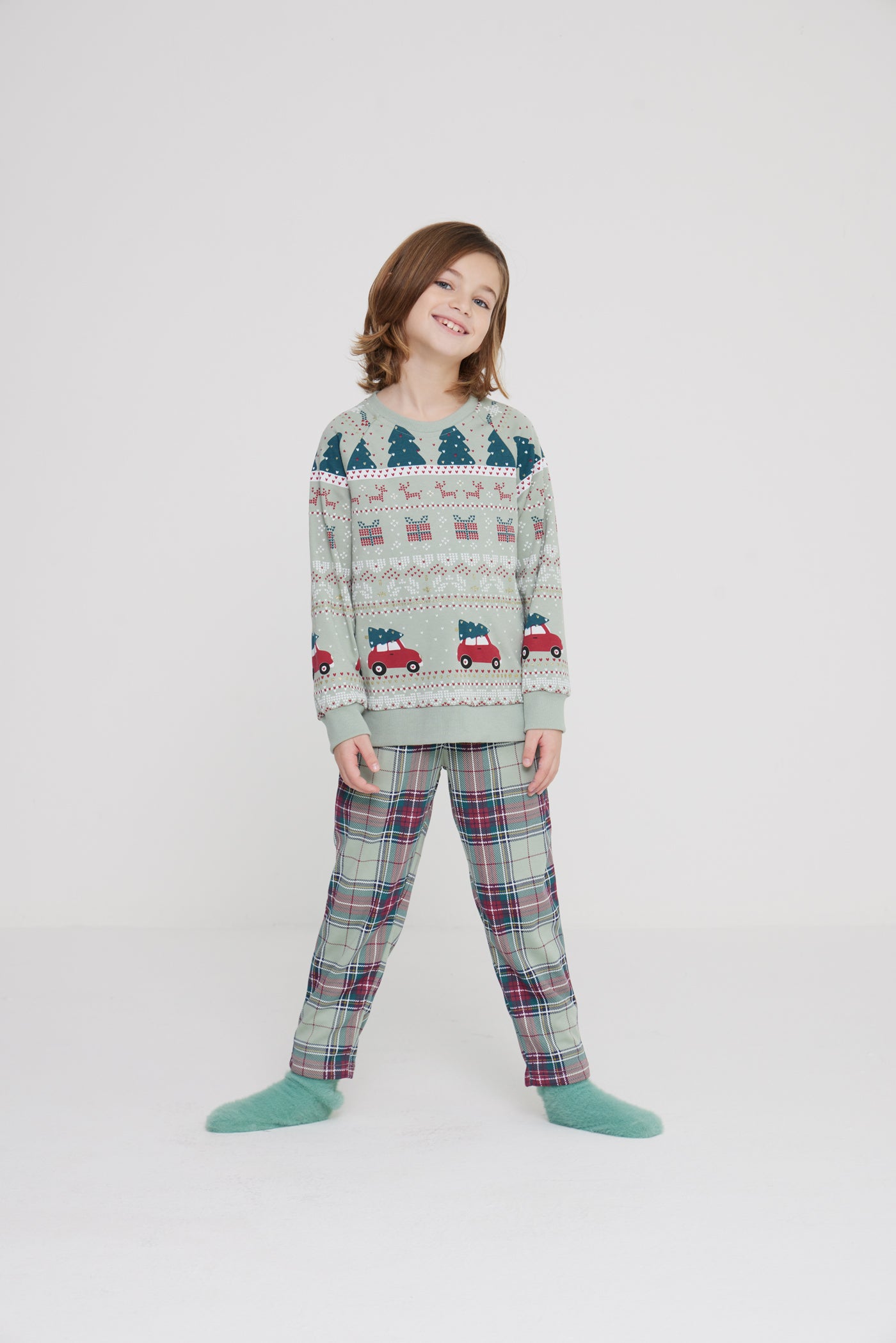 Pigiama bambina/o lungo family XMAS art. FE2437 - Noidinotte