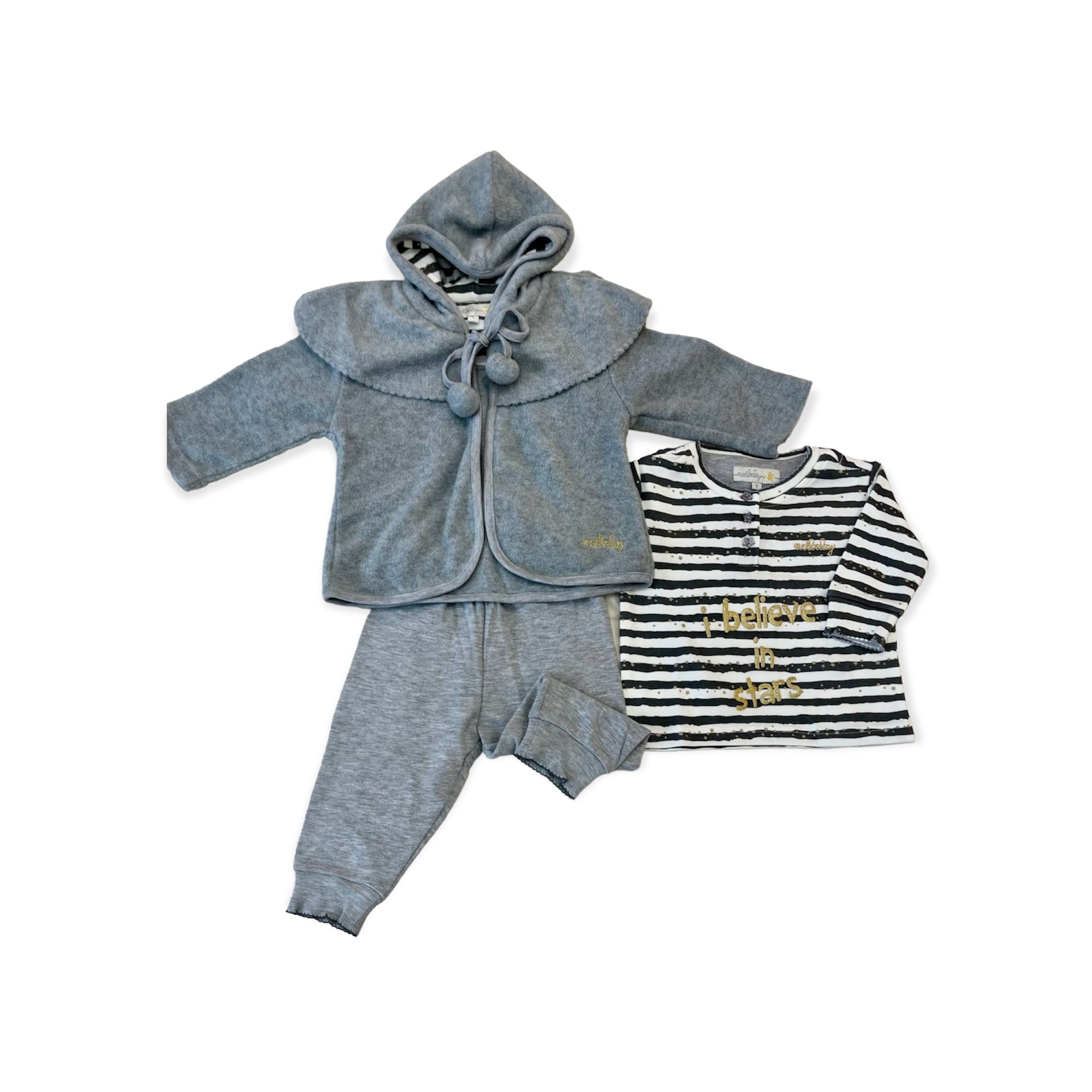 Pigiama neonata Stars art. FT329 - Noidinotte