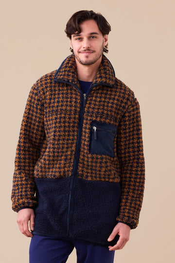 Giacca uomo eco-pelliccia pied de poule art. GE3069 - Noidinotte