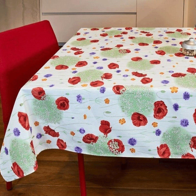 Tovaglia antimacchia da tavola art. Giorgia papaveri - Vingi