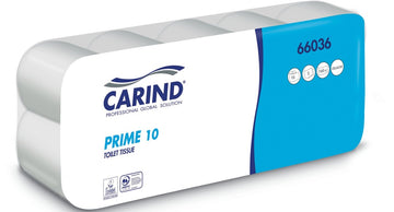 Rotolo carta igienica 2 veli pura cellulosa conf. 10 pezzi - art. 66036 - Carind